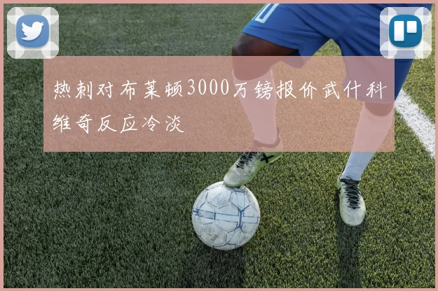 热刺对布莱顿3000万镑报价武什科维奇反应冷淡